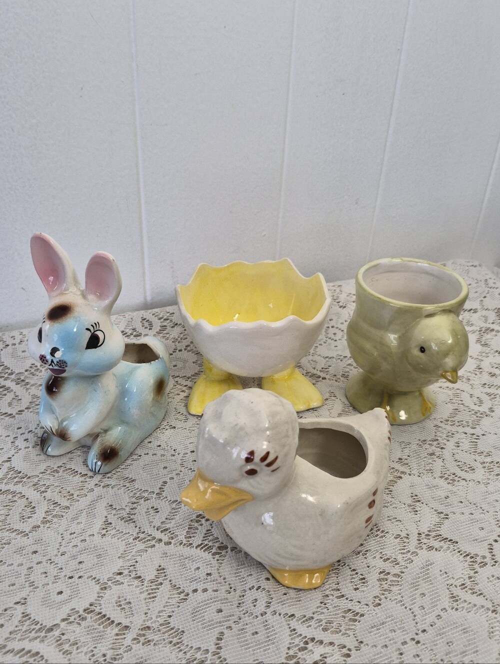 4 Vintage Mini Planters